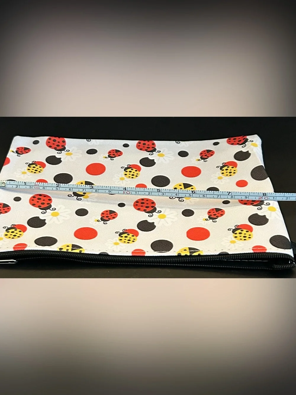 Assorted Ladybug 🐞 Print Cosmetic Case Pouch with Zipper Closure New